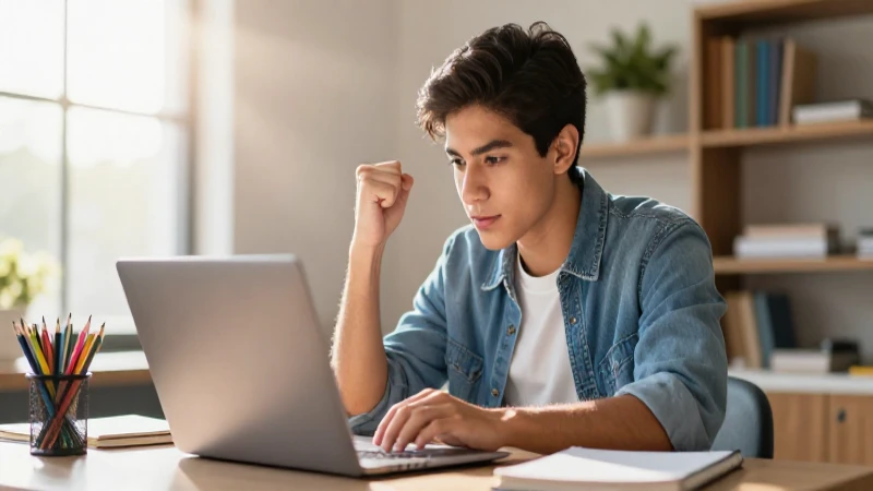 Joven mexicano estudia con determinación y éxito