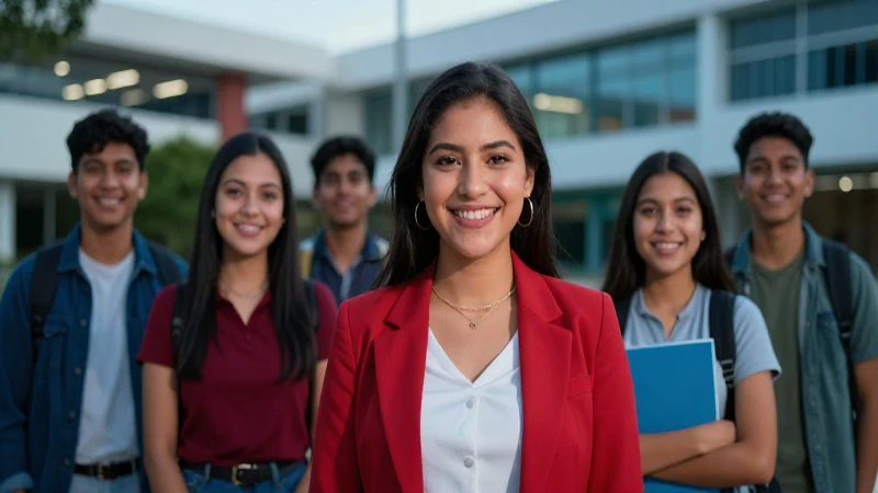 Estudiantes mexicanos universitarios con éxito