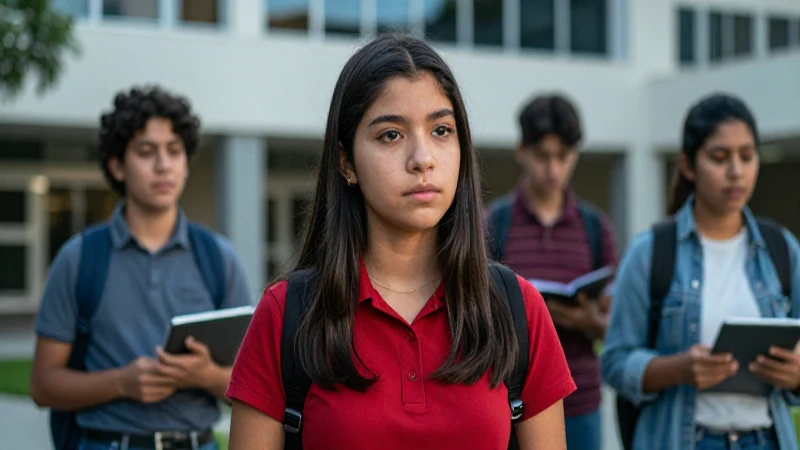Estudiante mexicano moderno simboliza progreso