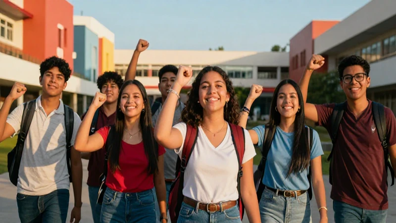 Estudiantes mexicanos celebran logros académicos