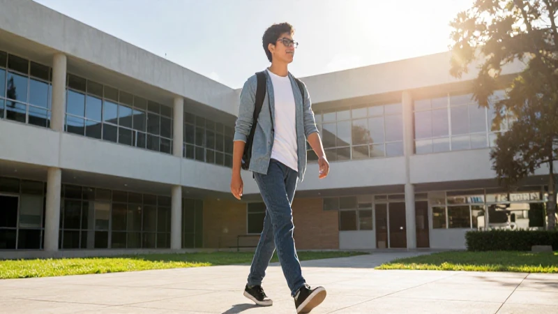 Estudiante mexicano, confianza en campus moderno