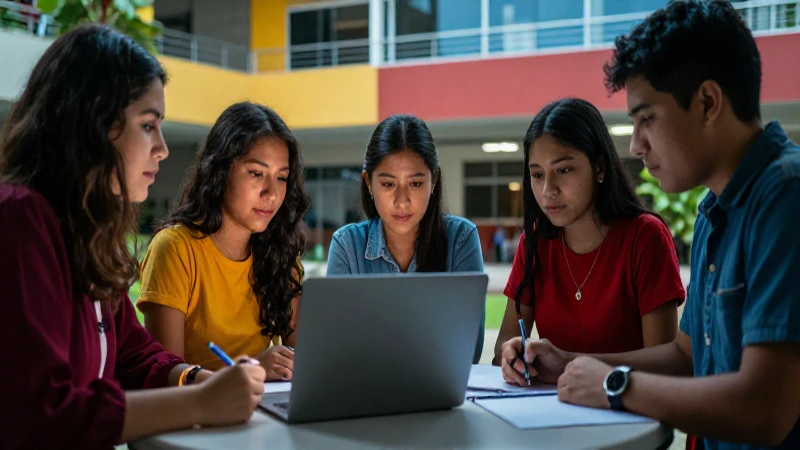 Estudiando en la universidad, los alumnos preguntan sobre programas