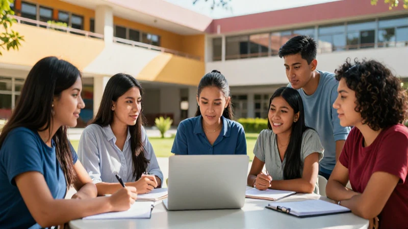 Estudiantes mexicanos colaboran en campus moderno