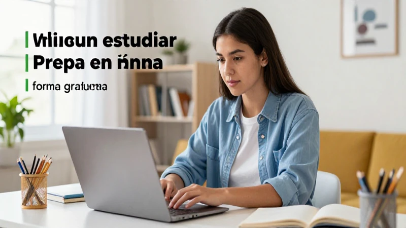 Opciones para estudiar prepa en línea