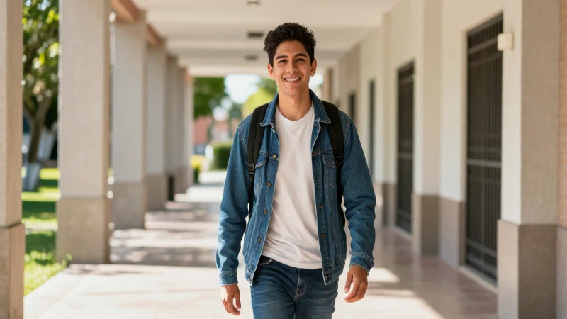 Cuáles son las tandas para el bienestar dirigidas a los jóvenes de Construyendo el Futuro 1 Estudiante mexicano sonriente en campus