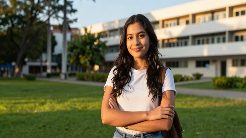 Estudiante busca información sobre becas universitarias