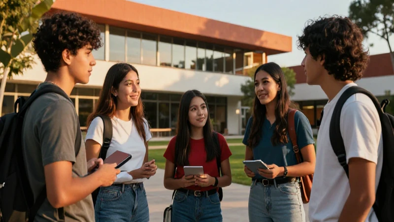 Estudiantes mexicanos colaboran en campus moderno