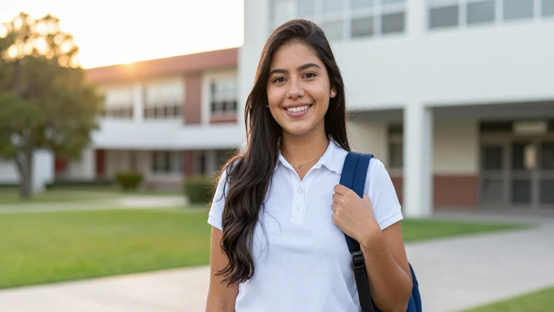 Joven mexicano exitoso en campus iluminado