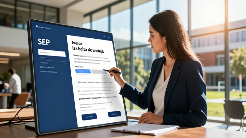 Vacantes disponibles en la bolsa de SEP