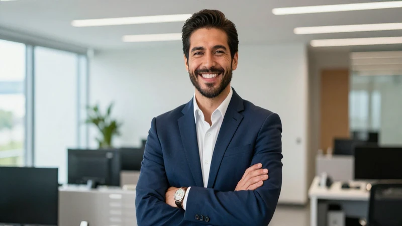 Retrato moderno de éxito profesional mexicano