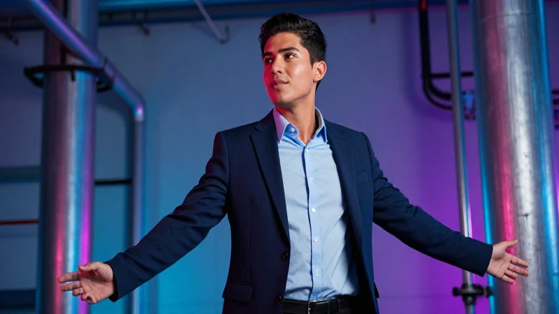 Joven profesional mexicano con gran optimismo