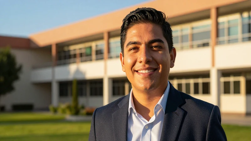 Joven maestro mexicano con gran potencial en campus moderno