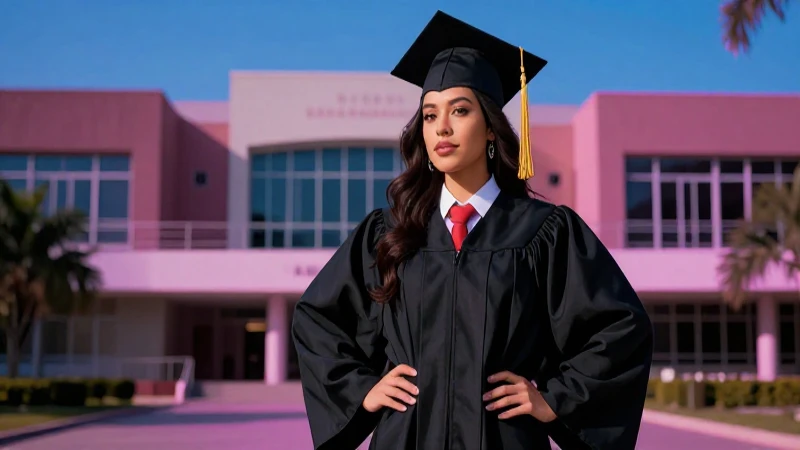 Graduado mexicano en foto épica y vibrante