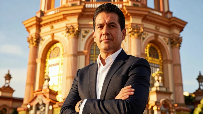 Persona mexicana en portada de blog vibrante