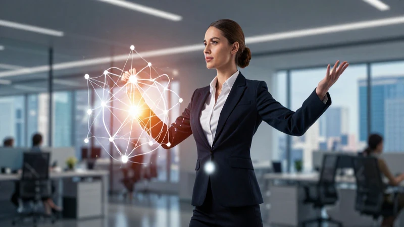 Profesional dinámico en moderno entorno de oportunidad