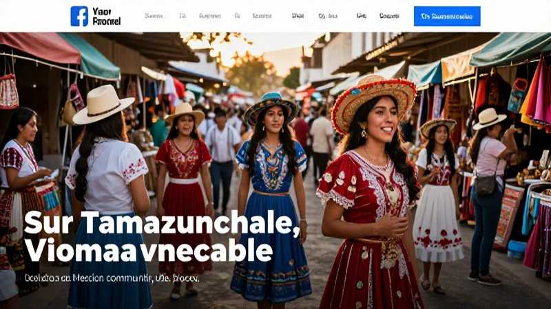 Mercado mexicano vibrante en Tamazunchale