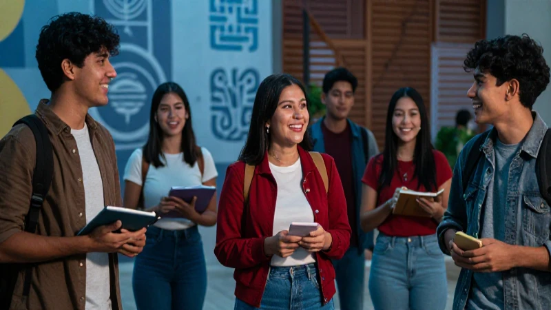Retrato vibrante de jóvenes mexicanos urbanos