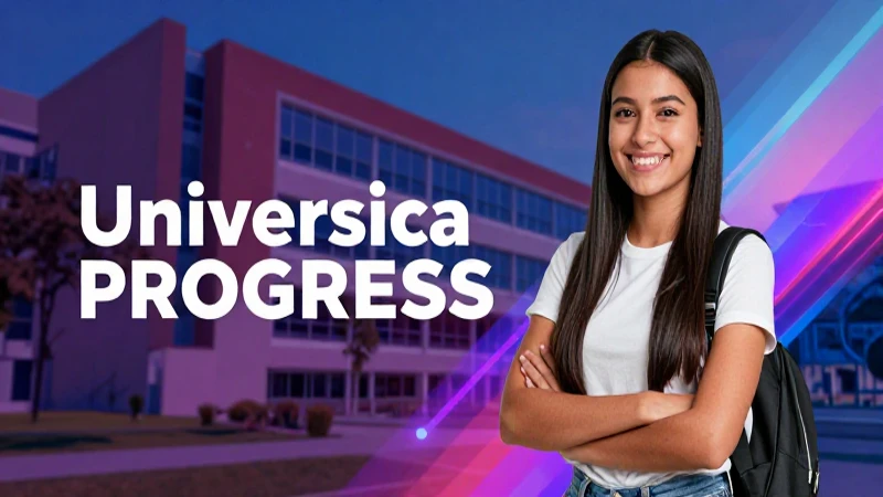 Estudiante mexicana proyectando progreso digital seguro