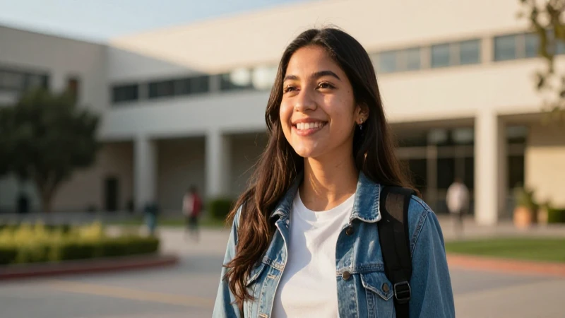 Joven mexicano optimista con visión de progreso