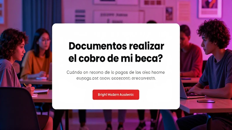 Requisitos y pagos de becas