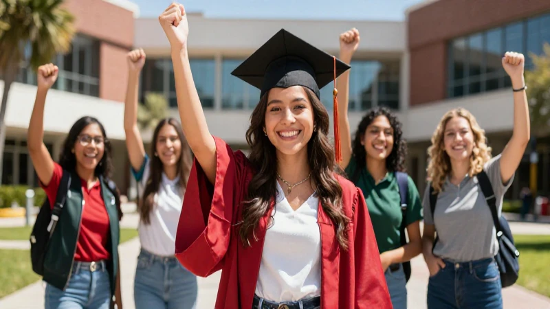 Estudiante mexicano celebra logro en moderno campus