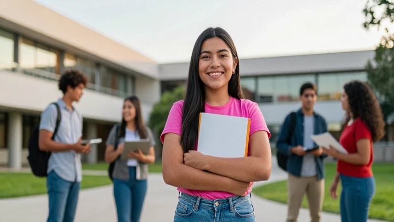 Joven mexicano sonriente con logro universitario