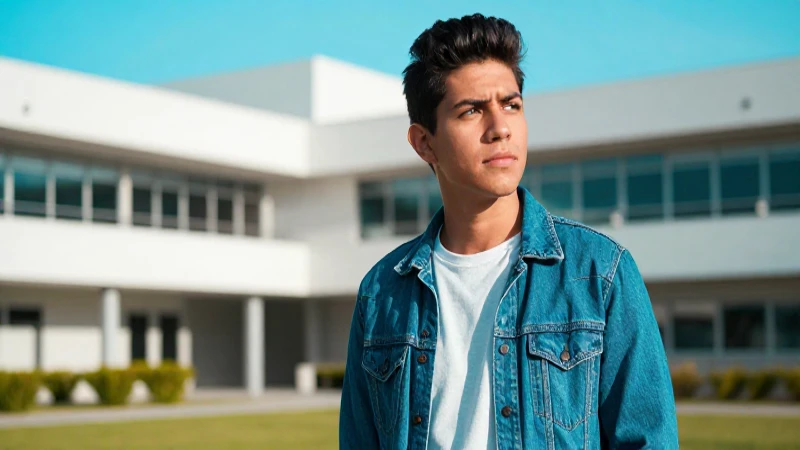 Joven mexicano optimista mira su futuro en un campus