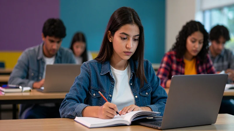 Estudiante mexicano en campus, moderno y vibrante