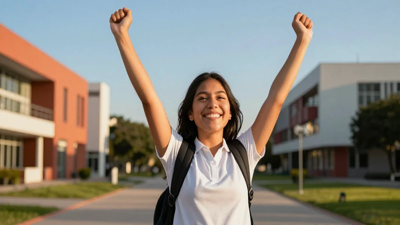 Estudiante mexicano triunfa en campus universitario moderno