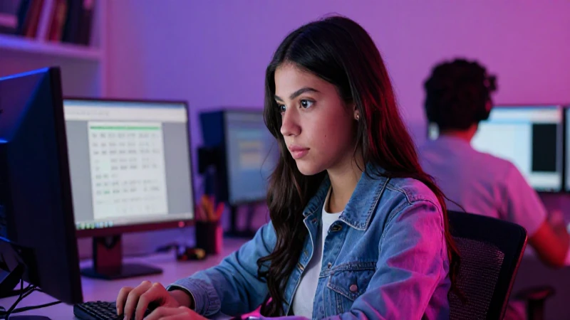 Estudiante mexicano vibrante en entorno digital
