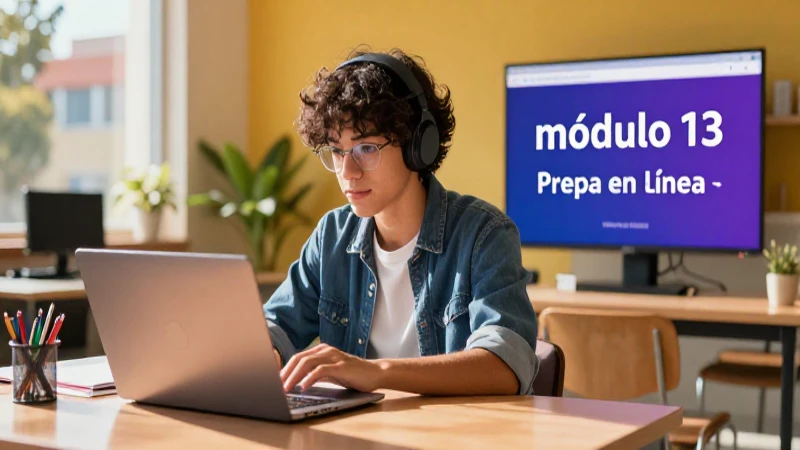 Inscripción Módulo 13 Prepa en Línea SEP