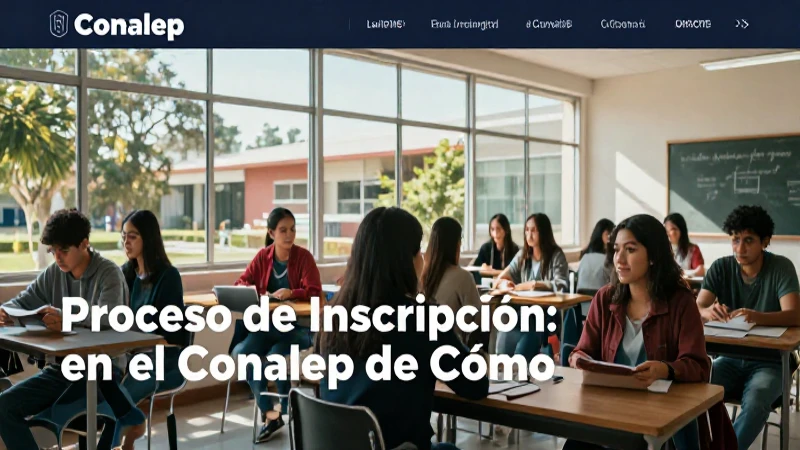 Inscríbete en Conalep: tu futuro brillante aquí