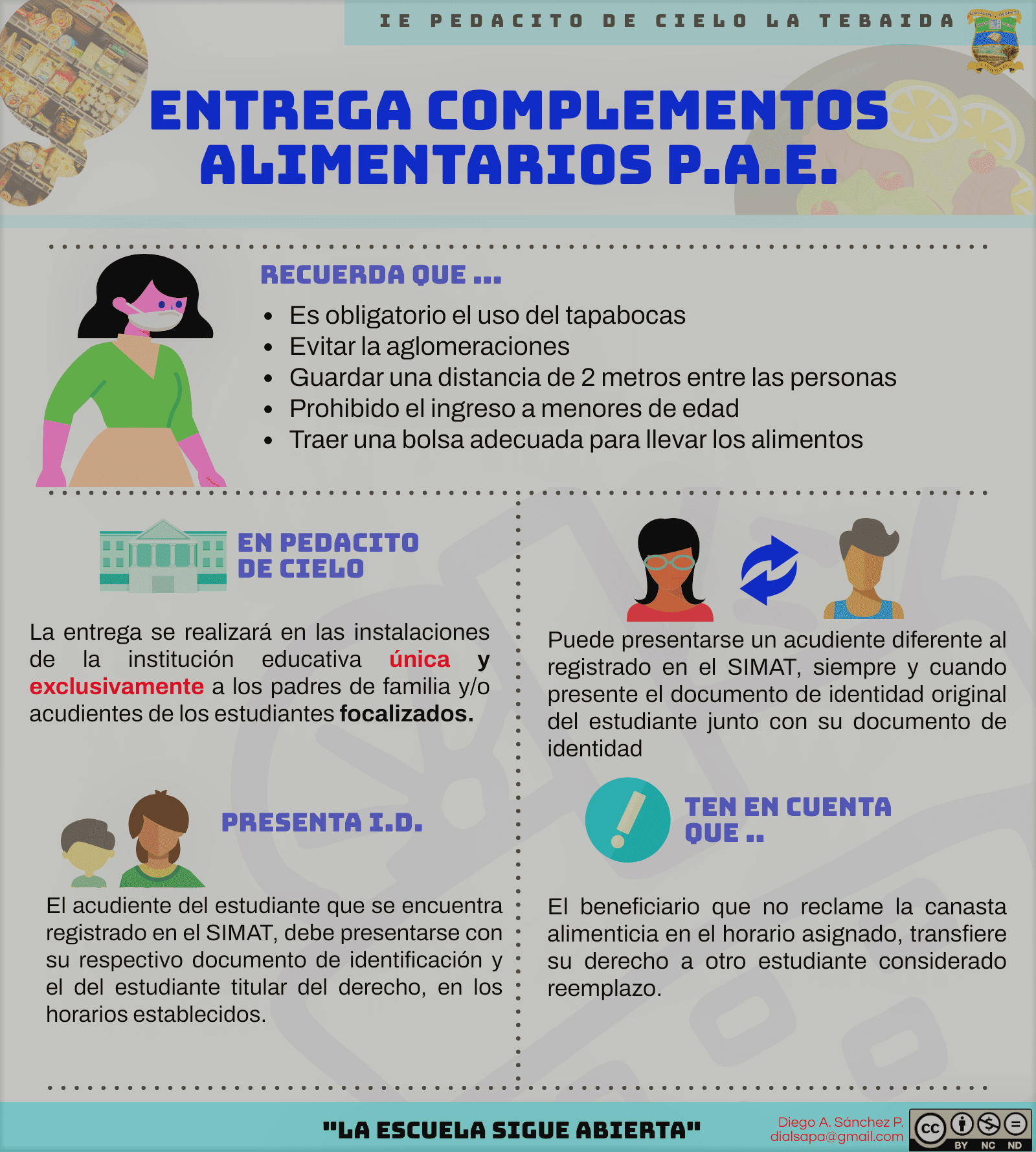 Pasos para inscribirse en el Programa de Alimentación Escolar (PAE)