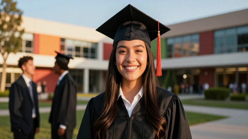 Retrato cinematográfico de graduada mexicana