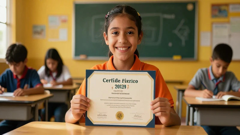 Solicitud de certificado académico de primaria 2020