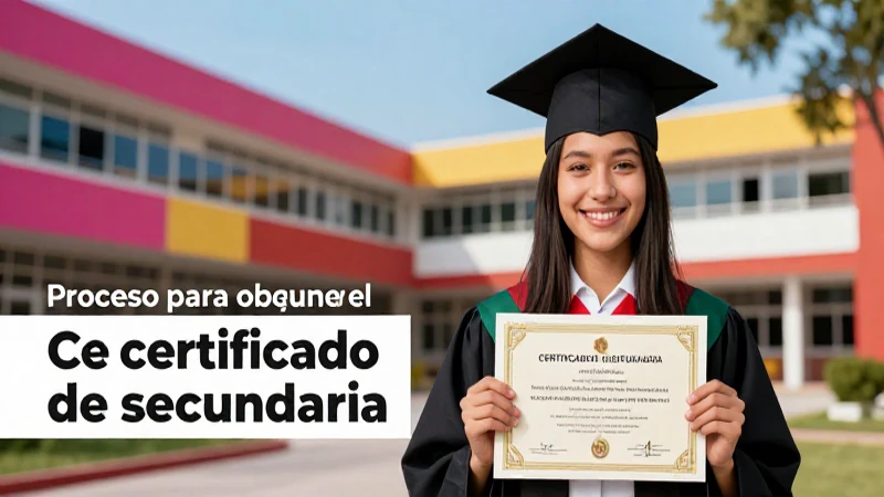 Guía visual para obtener el certificado de secundaria