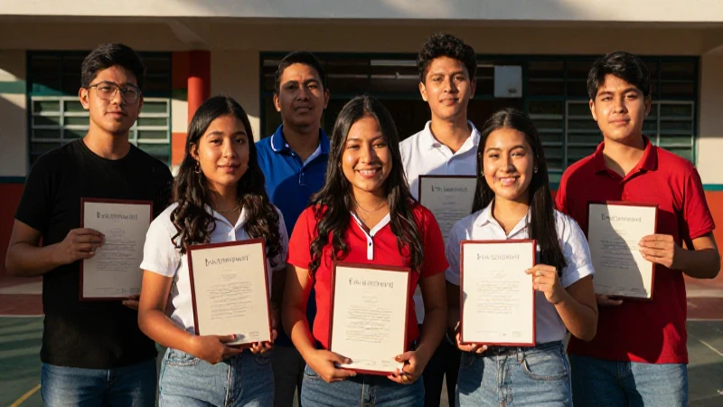 Estudiantes mexicanos celebran su éxito académico
