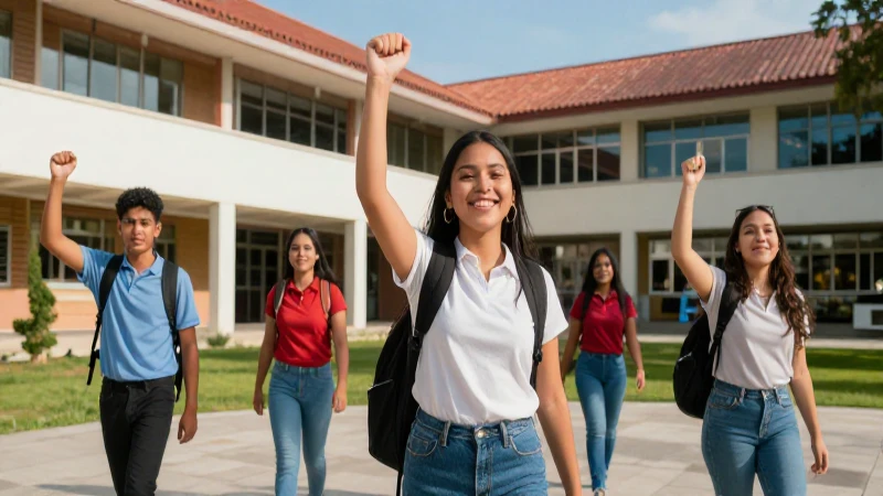 Estudiante mexicano simboliza éxito académico moderno