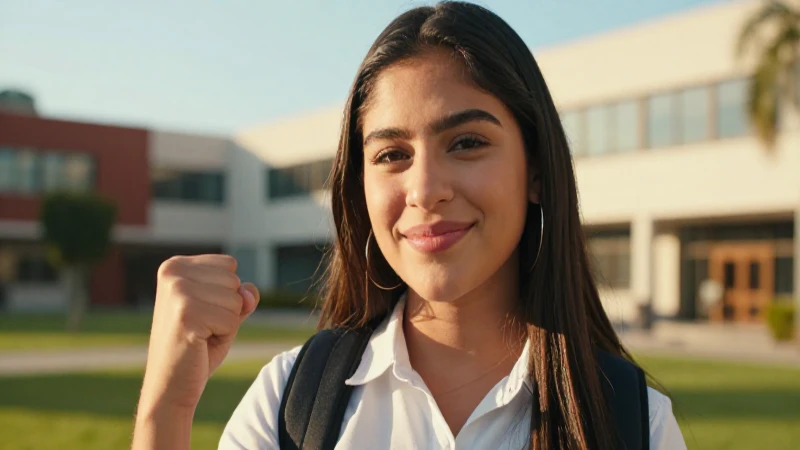 Retrato exitoso de estudiante mexicano