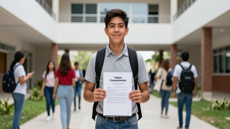 Registro en preparatoria con ambiente universitario