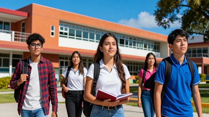 Estudiantes mexicanos exitosos en campus modernos