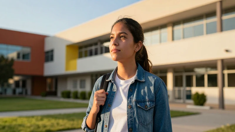 Cómo hacer el registro para obtener la beca Benito Juárez en Hidalgo 25 Estudiante mexicano optimista en campus vibrante