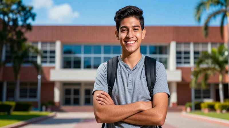 Estudiante mexicano exitoso en la universidad