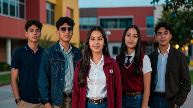Estudiantes mexicanos celebran éxito en campus moderno