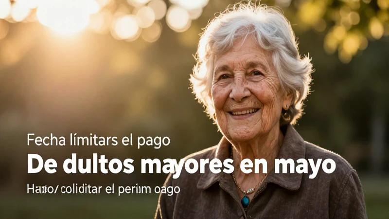 Fecha límite: pago de adultos mayores en mayo
