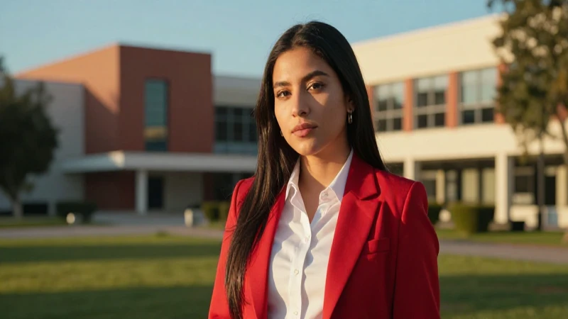 Estudiante mexicano soñador bajo luz dorada