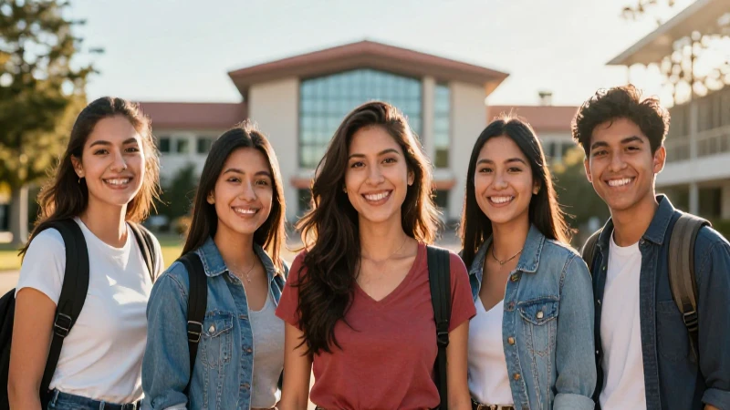 Fotografía atractiva de estudiante mexicano