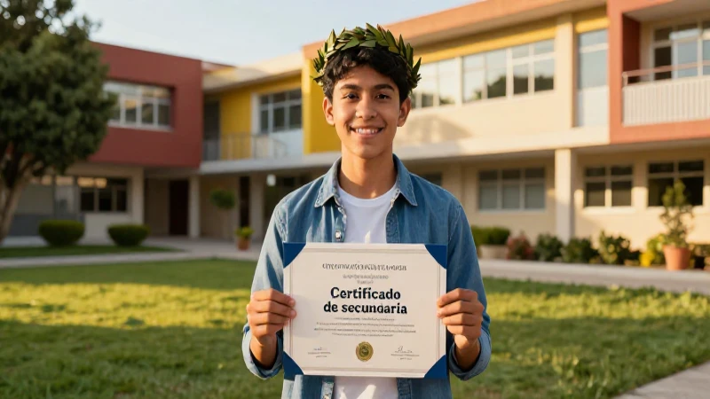 Obtención del certificado de secundaria SEP