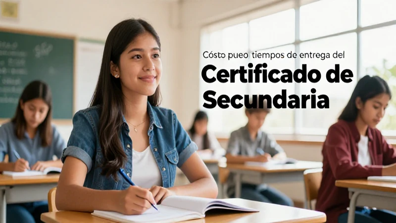 Consulta costos y tiempos del certificado SEP