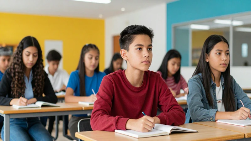 Estudiantes mexicanos ambiciosos en un campus vibrante